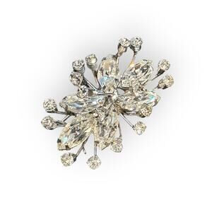 Judith McCann Wingback Rhinestone Vintage ONE Earring  ONLY (SINGLE)